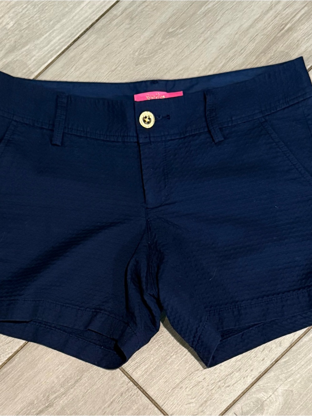 Lilly Pulitzer Navy Blue Classic Cotton Shorts